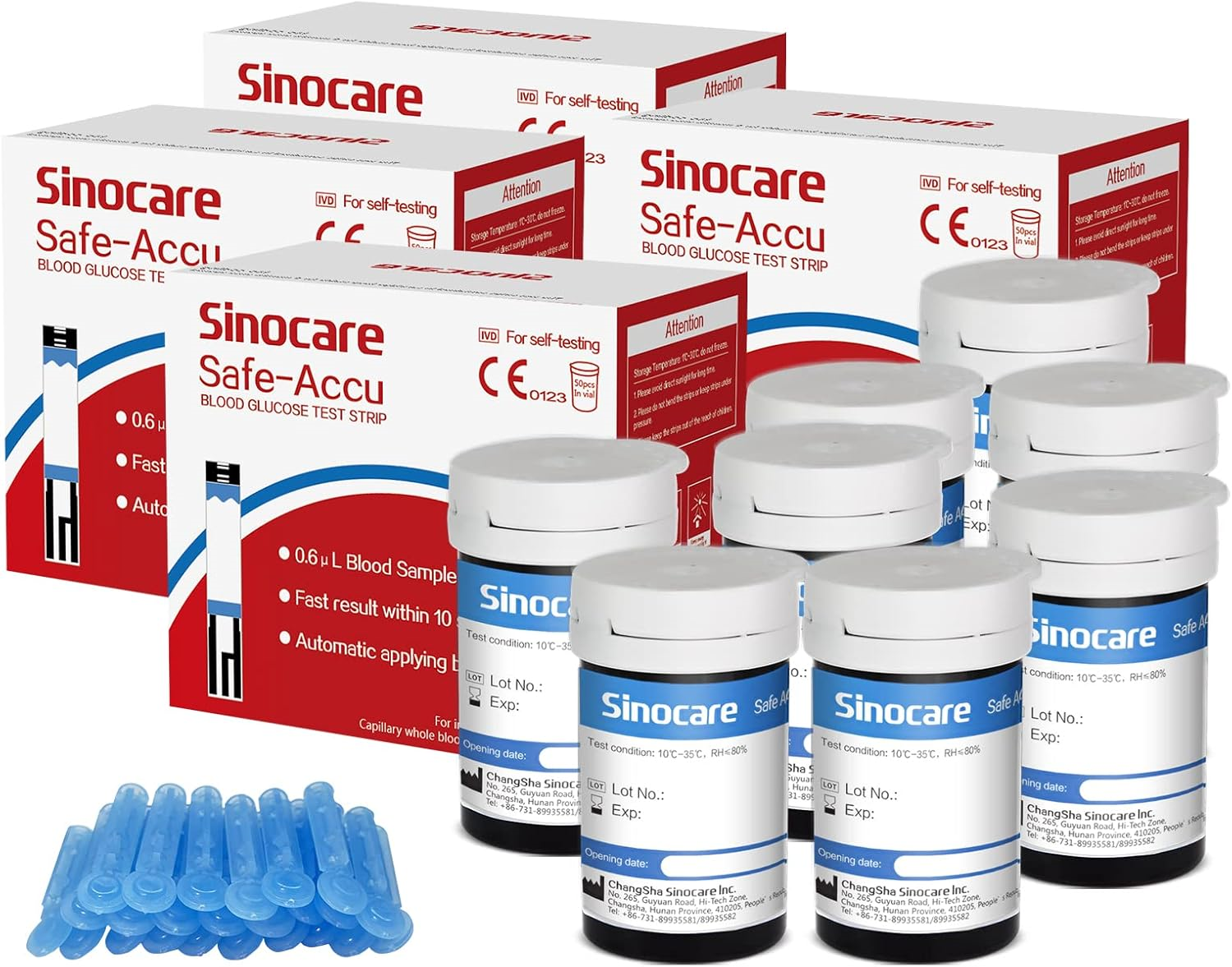 Sinocare Safecare AQ max III Blood Glucose Test Strip 